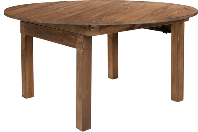 Hercules Series 60 Round Solid Pine Dining Table Xa F 60 Rd Gg Transitional Dining Tables By Gwg Outlet