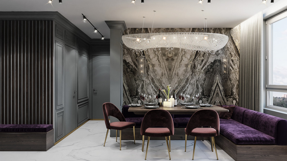 Гостиная - студия ЖК Испанские кварталы Москва