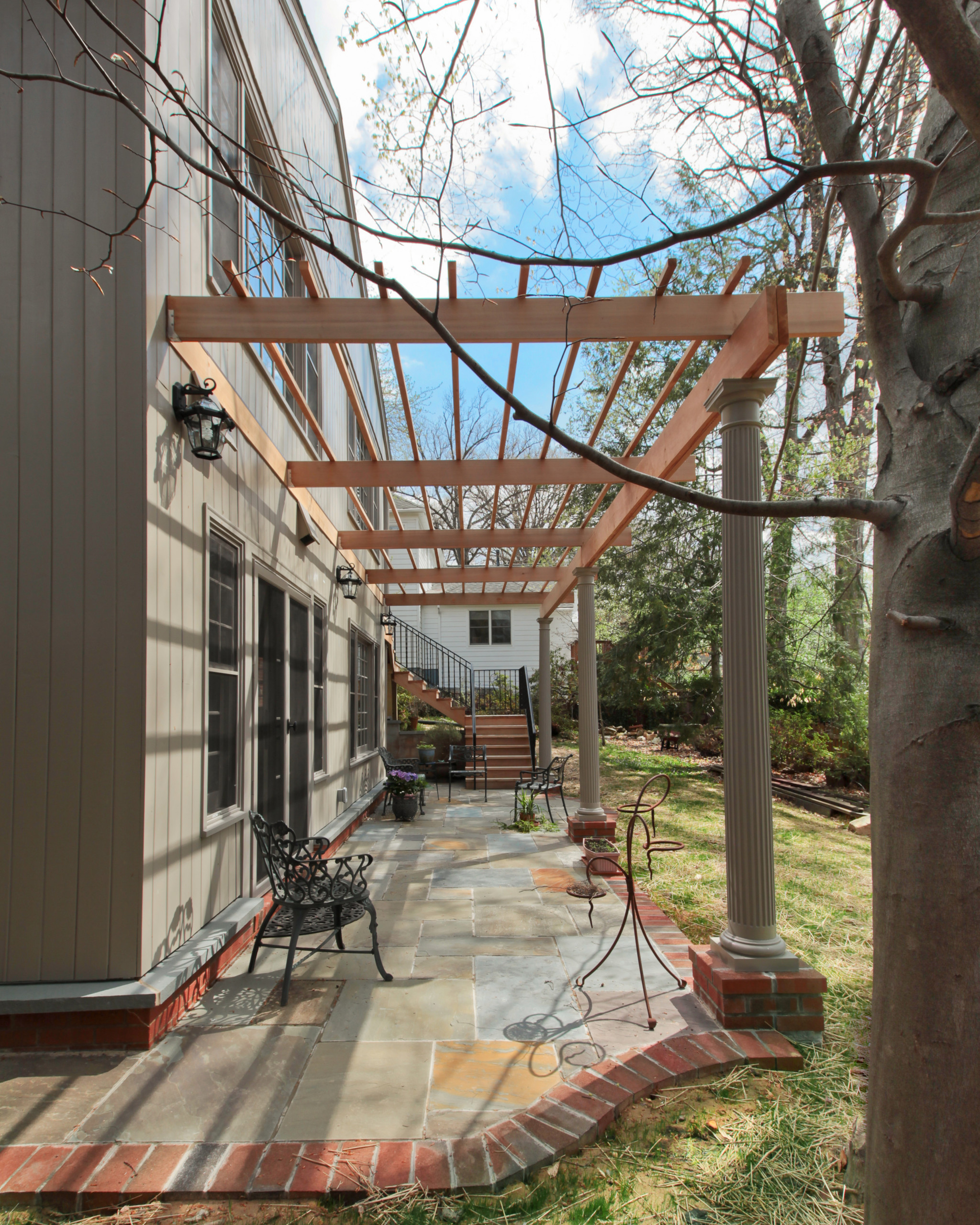 Two story adition - Trellis and Patio