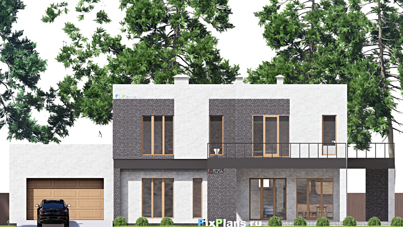 Проект двухэтажного дома 18х24 м S482м2 F-15254