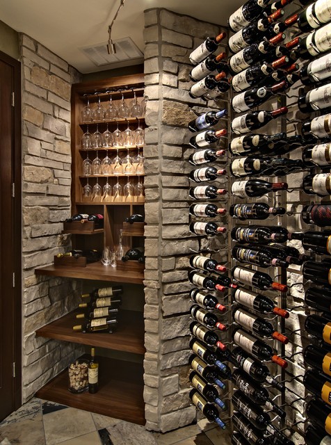 Wine Room - Traditional - Wine Cellar - Minneapolis - by Design By Lisa