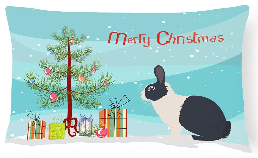 Dutch Rabbit Christmas Canvas Fabric Decorative Pillow BB9325Pw1216 ...
