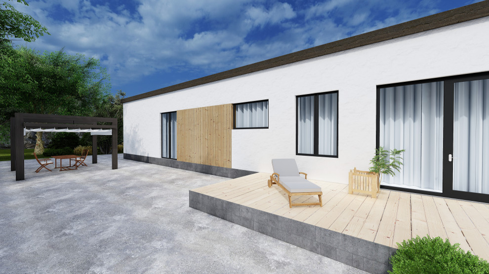 Индивидуальный одноэтажный жилой дом