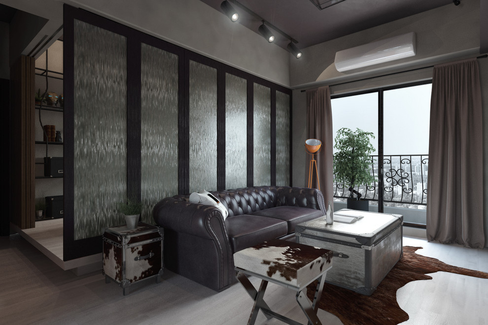 Визуализация мужского интерьера.