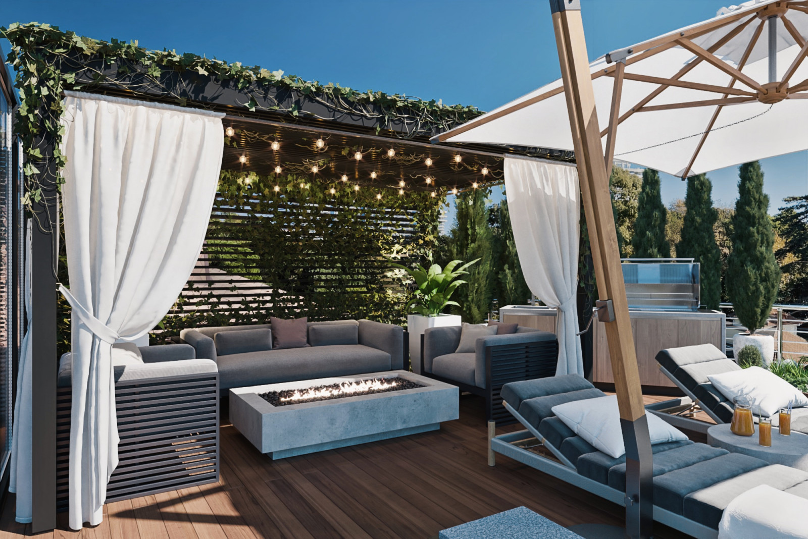 Терраса пентхауса в г. Сочи