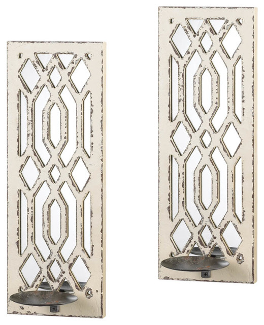 Deco Mirror Wall Sconce Set Farmhouse Sconces By Koolekoo Deco Mirror Wall Sconce Set