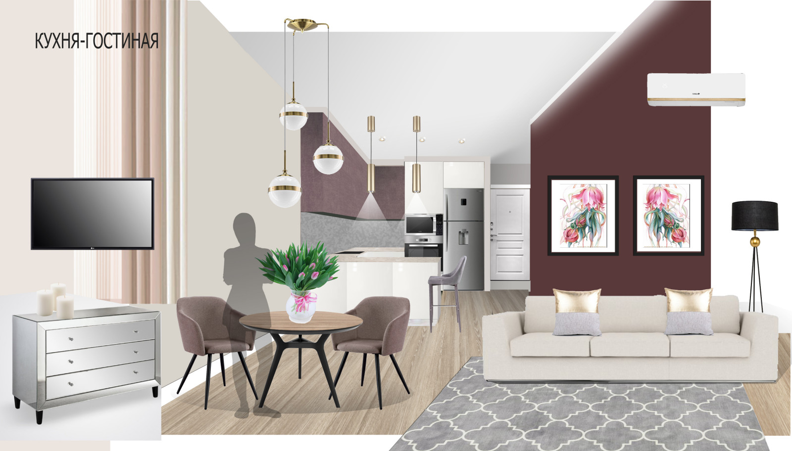 Квартира 43м2 в ЖК "Ривер-парк"