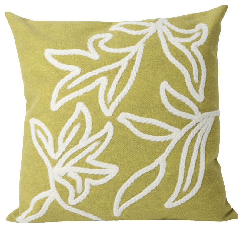 Visions I Windsor Pillow, Lime, 20"x20"