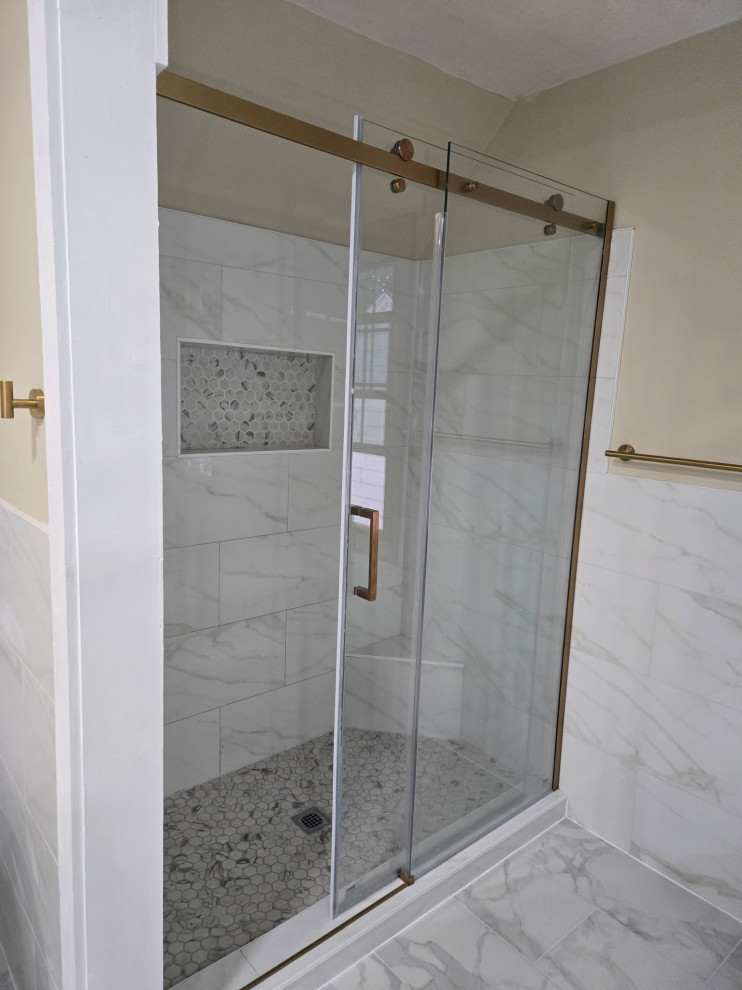 White tile Bathroom