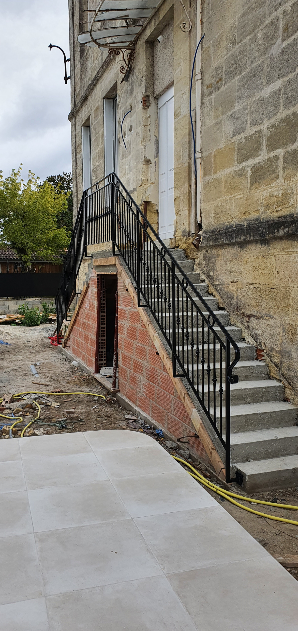 Rambarde escalier extérieur