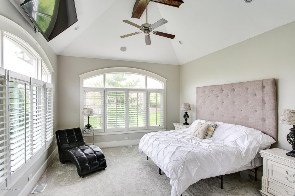 Design ideas for a country bedroom in Louisville.