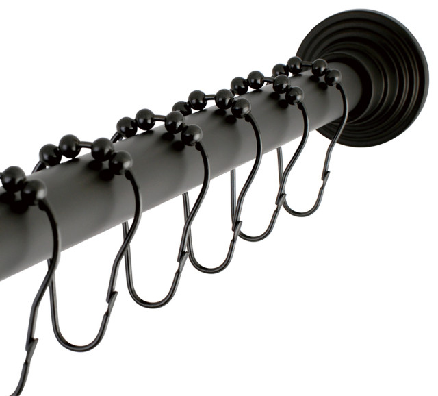 Shower Rod Rings Kingston Brass Adjustable Shower Rod And Shower Ring Set, Oil Rubbed ...
