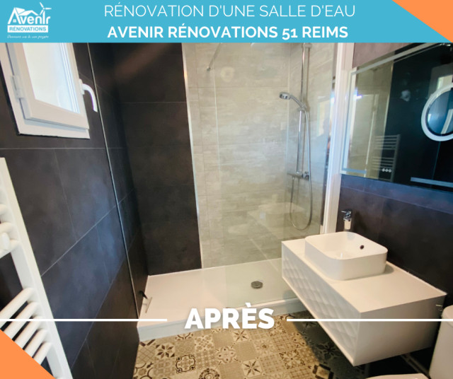 Rénovation d'une salle d'eau Contemporary Bathroom Reims by