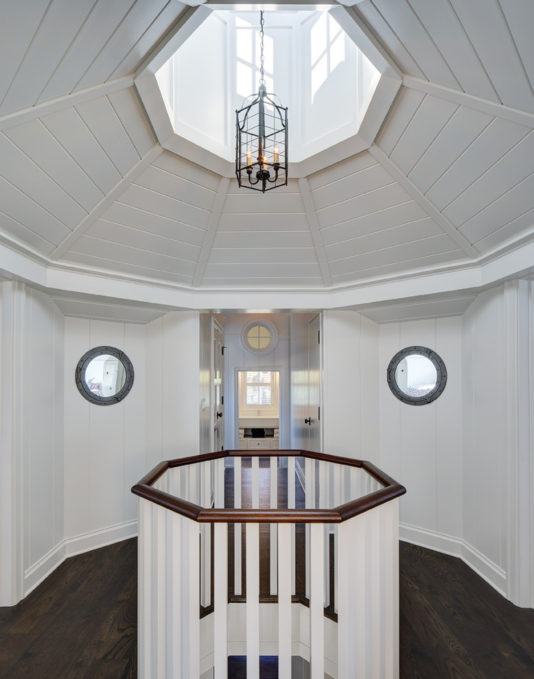 Inspiration for a coastal hallway remodel in Milwaukee