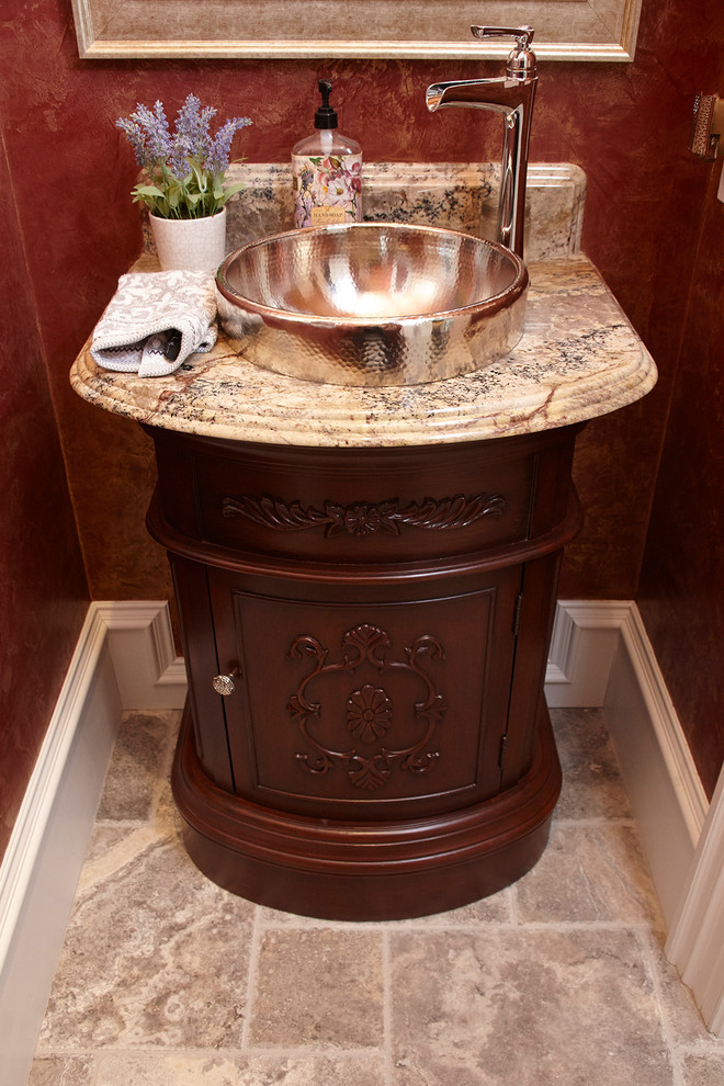 Coastal Home Powder Room - Traditional - Bathroom - Boston ...