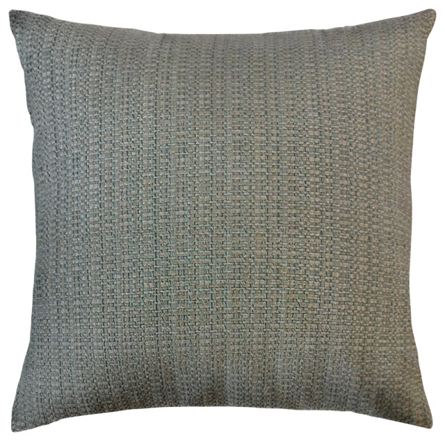 The Pillow Collection Gray Boxford Throw Pillow, 24"x24"