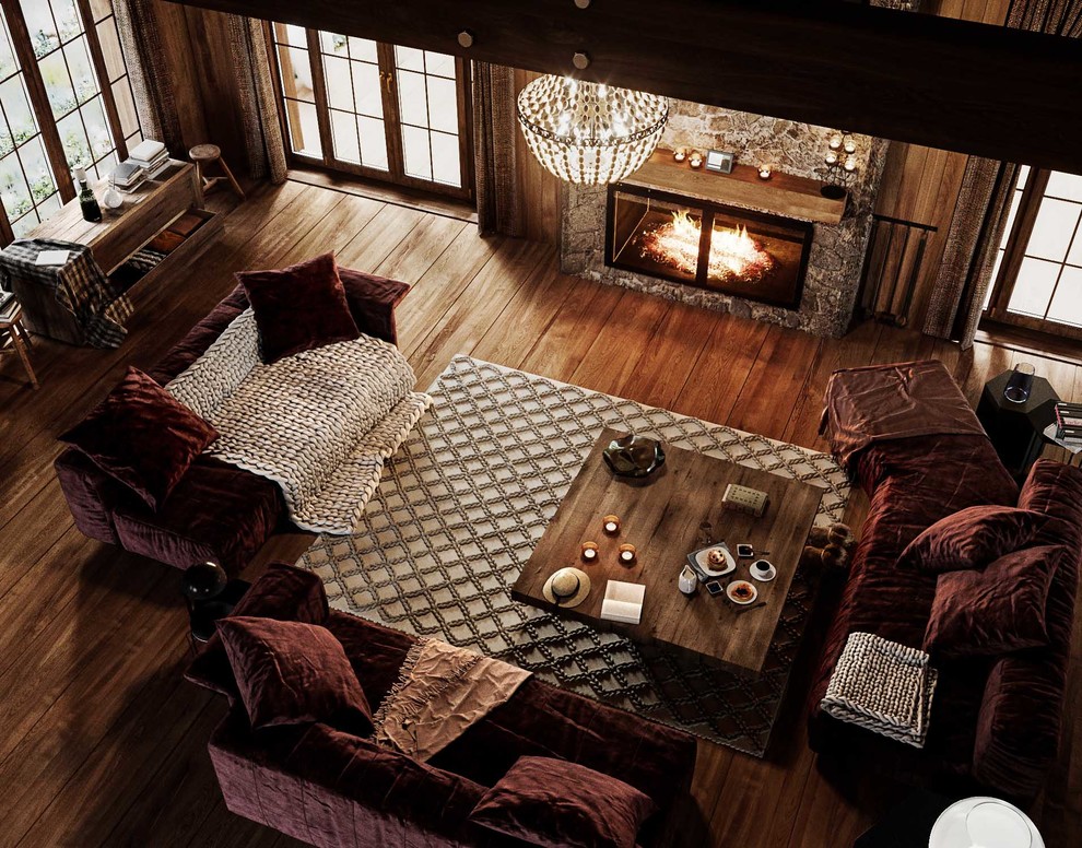 Загородный деревянный дом