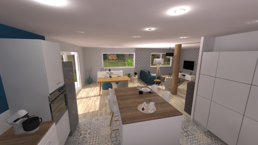 Divers rendu 3D intérieur
