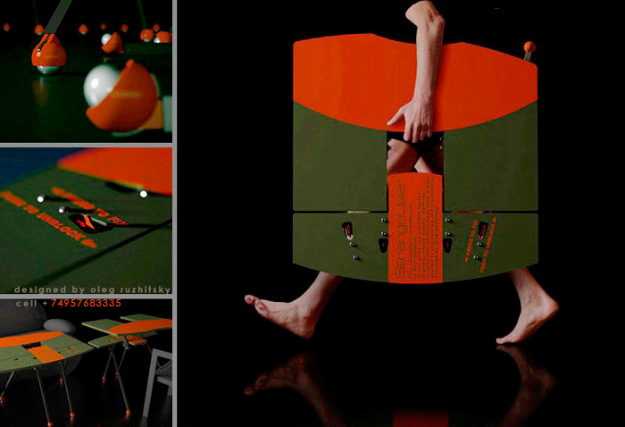 Складной передвижной столик для геймера