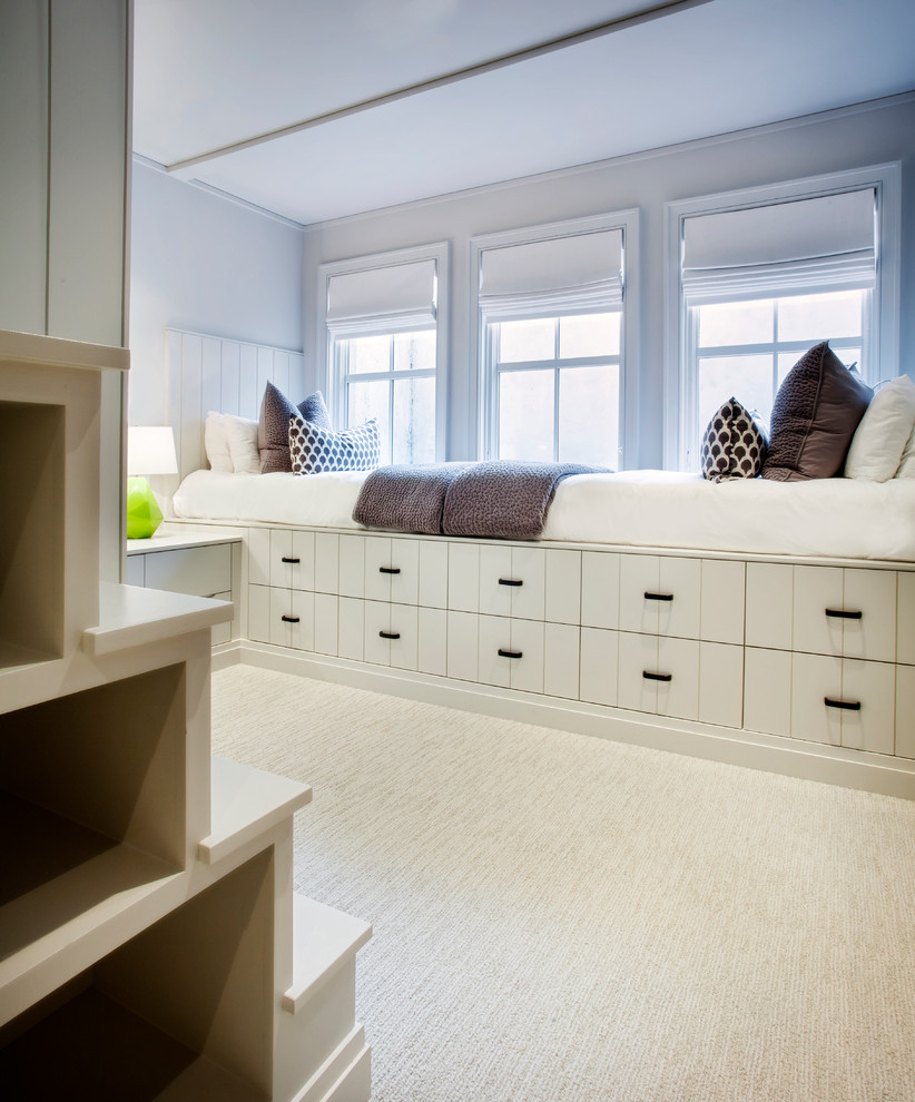 Modern Beach House - Beach style bedroom photo in Boston
