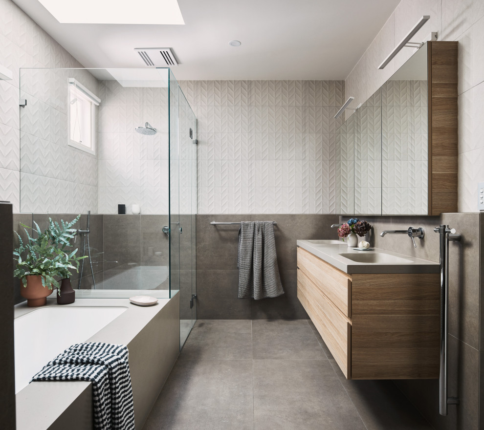 Richmond Home Contemporary Bathroom Melbourne By Jasmine Mcclelland Design