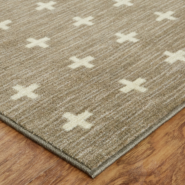 Sahana Scandinavian Cross Rug, 5'x8' Scandinavian Area Rugs by