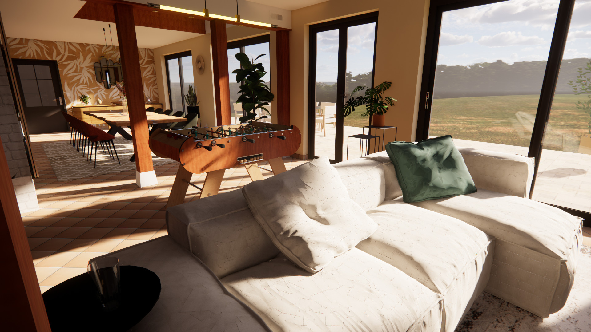 Projet 3D - Aménagement d'un RDC de maison