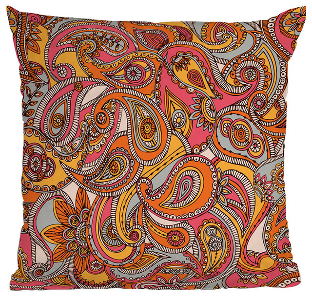 DENY Designs Valentina Ramos Spring Paisley Throw Pillow
