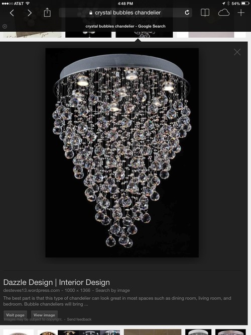 Crystal Bubble Chandelier Search