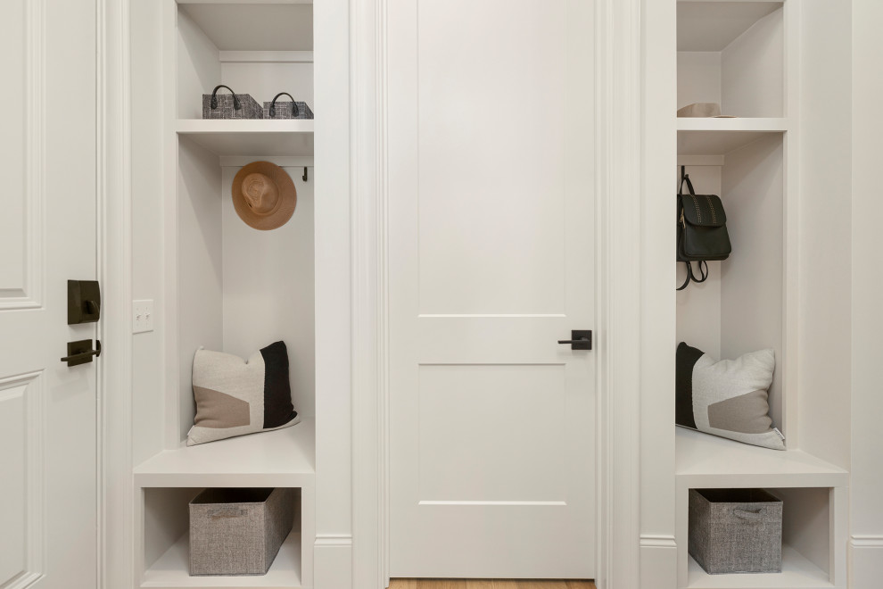 Inspiration for a transitional hallway remodel in Charlotte