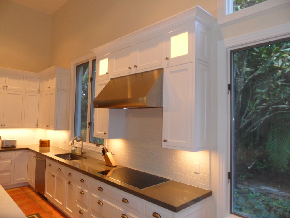 Inspiration for a transitional kitchen remodel in Miami