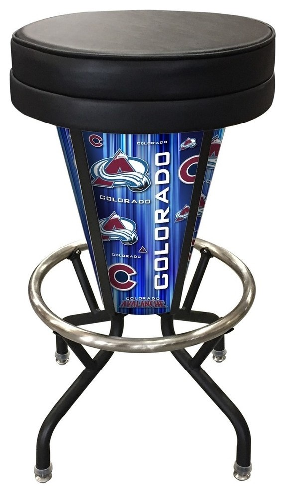 Colorado Avalanche Lighted Bar Stool Contemporary Outdoor Bar