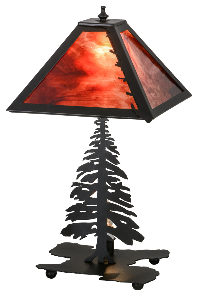 21H Tall Pines Table Lamp Rustic Table Lamps by Meyda Lighting