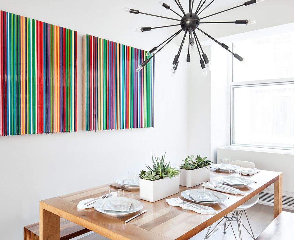 This is an example of a dining room in New York.