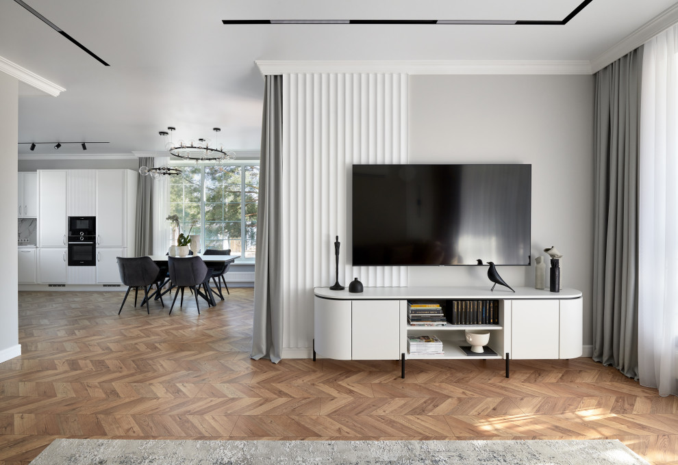 Современный интерьер с нотками классики: дом в Воронеже