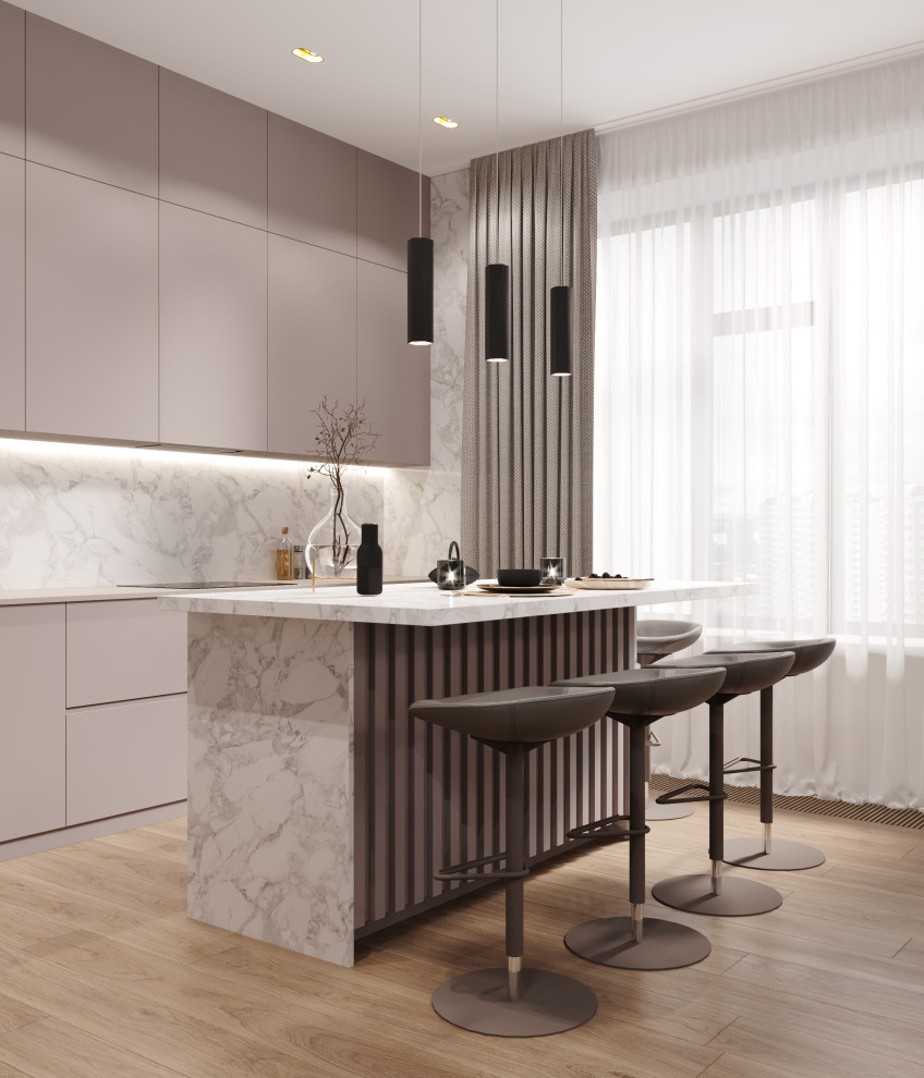 Квартира 127 кв.м. в современном стиле в ЖК Серебряный Парк.