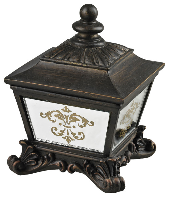 ELK Home 87-8003 Bronze Box With Damask Printed Mirror