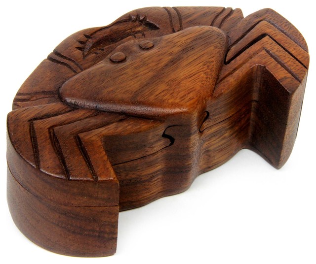 Balinese Crab Wood Puzzle Box