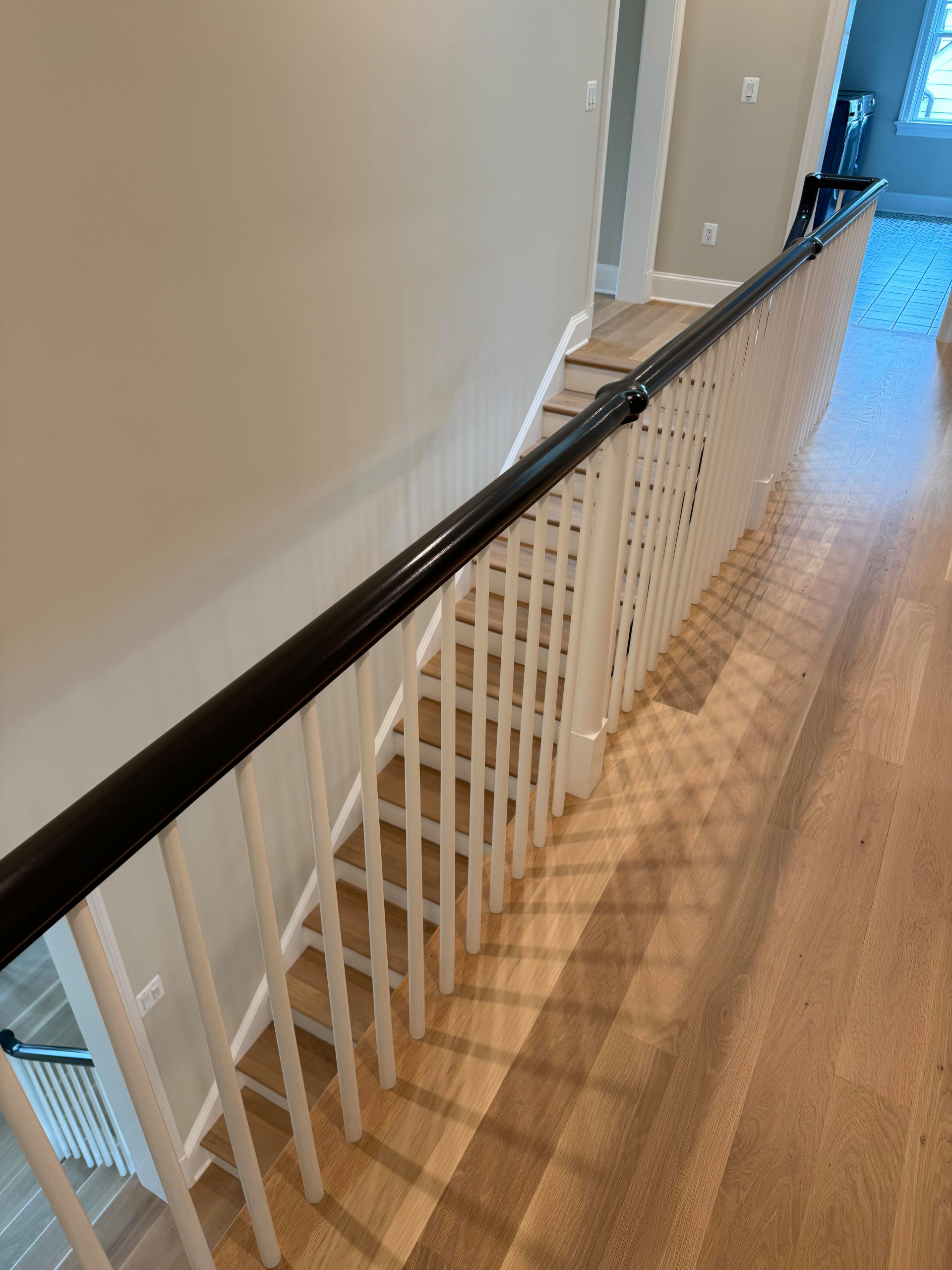 138_Elegant Double Bullnose Entry Stair, Bethesda, MD 20814