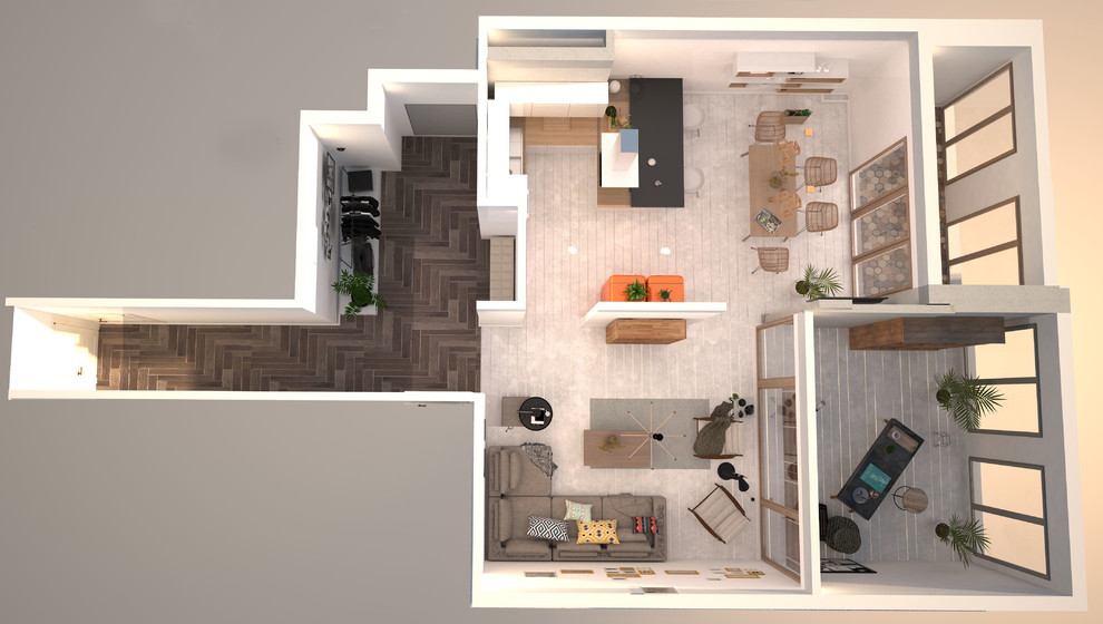 Фрагмент квартиры, вид сверху