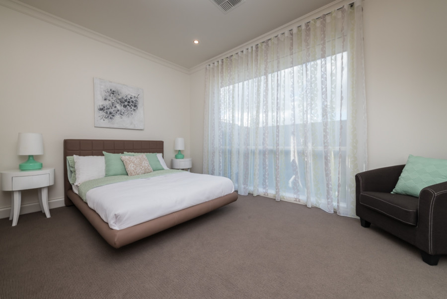 This is an example of a modern bedroom in Adelaide.