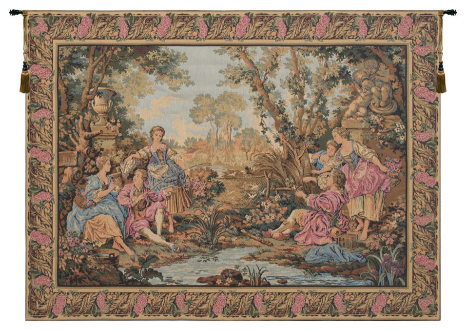 Gallanteries European Tapestry Wall Hanging - Traditional - Tapestries - by Tapestry Zest  Houzz