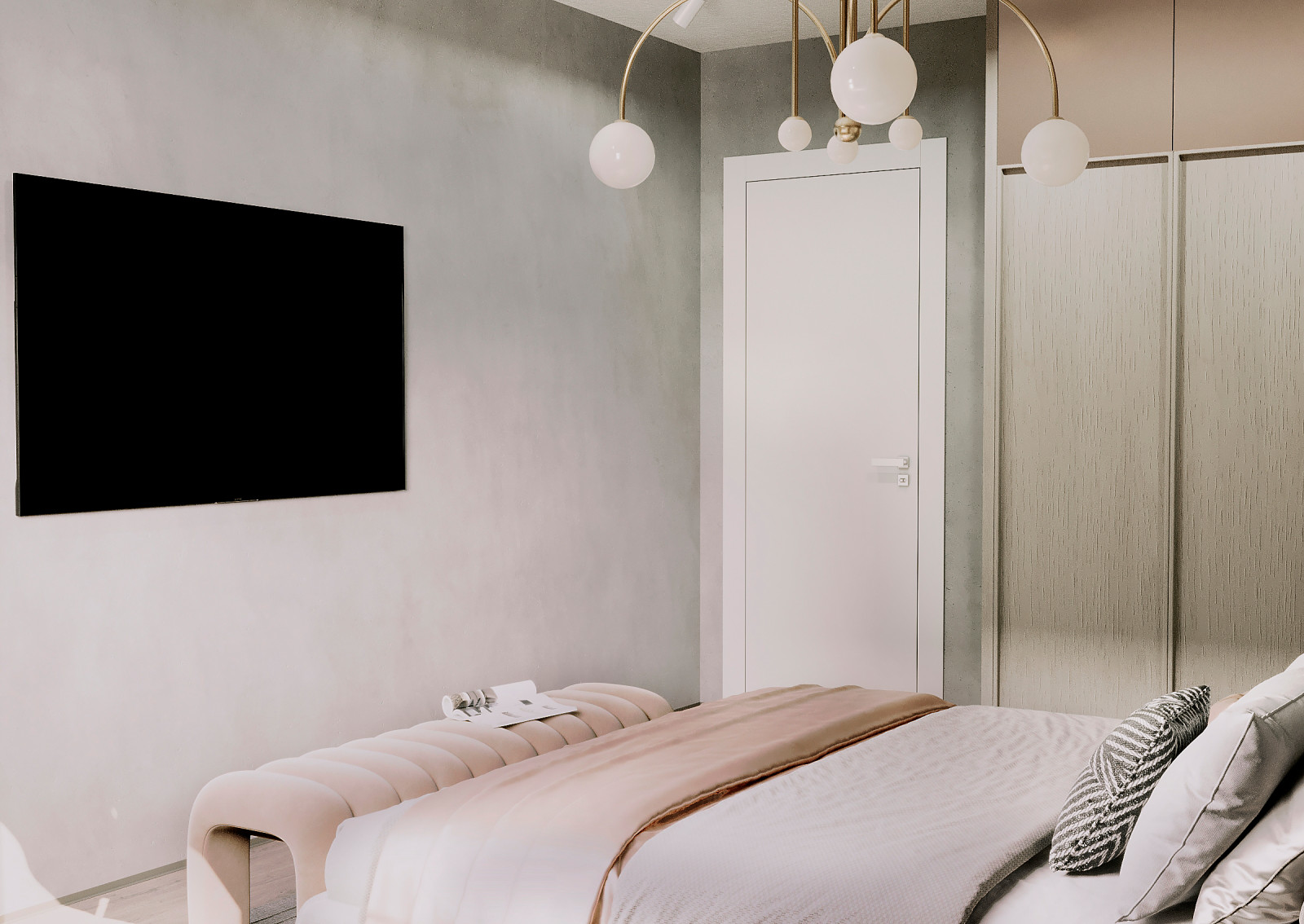 Спальня в квартире в ЖК "Discovery Residence" Екатеринбург