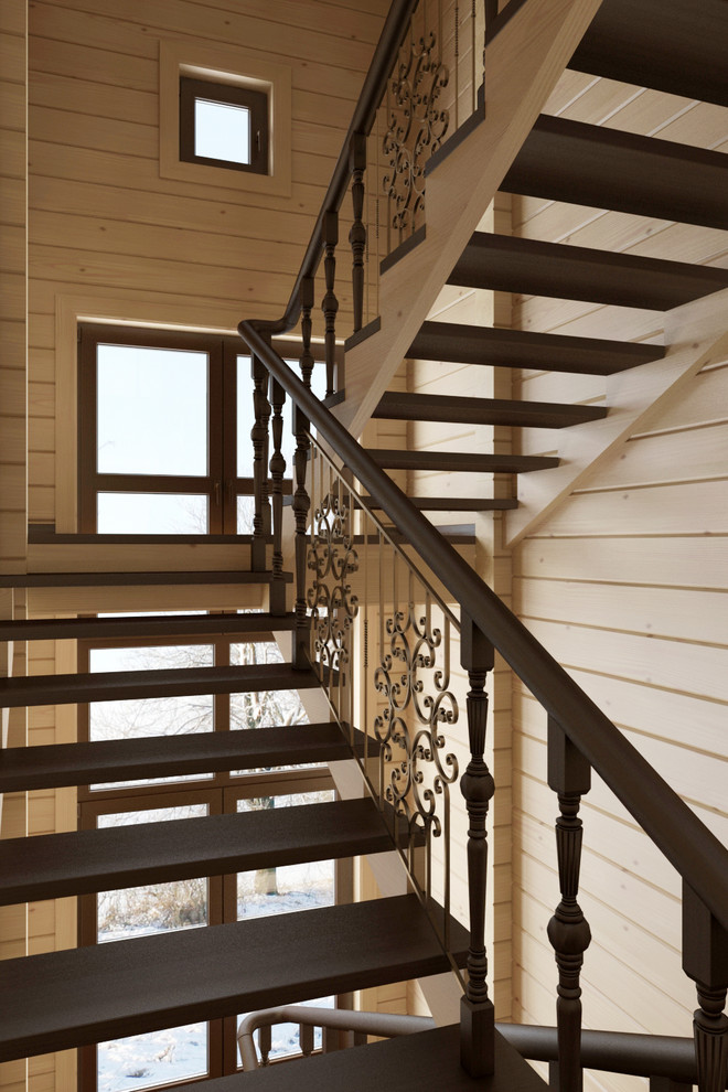 деревянный дом из бруса в поселке Зеленая роща