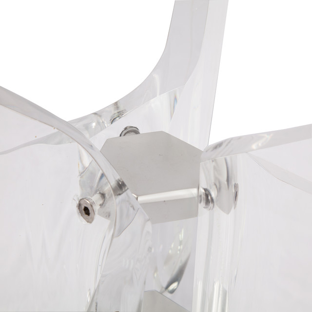 22 Round Acrylic Accent Table - Contemporary - Side Tables And End ...