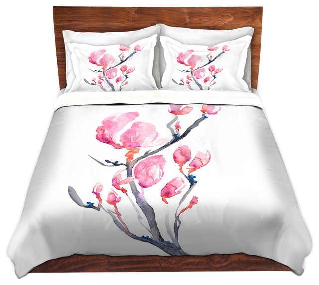 Fl Magnolia Painting Nature Modern Duvet Cover Twin Asian Fl Magnolia Painting Nature Modern Duvet Cover Twin