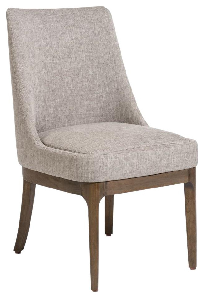 DAWSON Dining Chair Distressed Beechwood Birch Upholstery Fabri