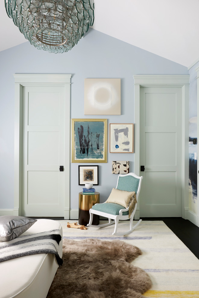 Bel Air Contemporary - Example of a trendy nursery design in Los Angeles
