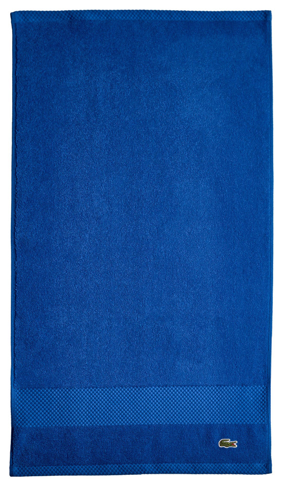 Lacoste Heritage Supima Cotton Solid Towel Collection, 30 x 16 Modern Bath Towels by
