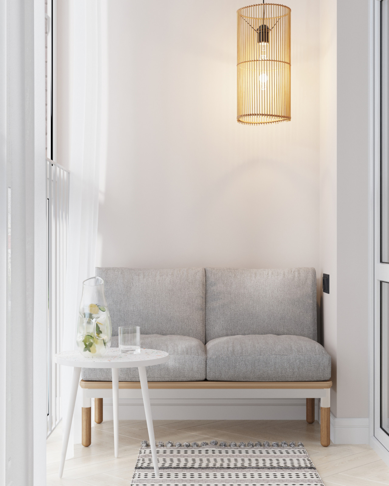 Дизайн-проект квартиры, площадью 59,25 м2, мкр Северный, жк Риф